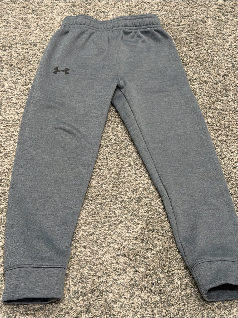 Under Armour Boys Gray ColdGear Fleece Jogger Sweatpants Size 6